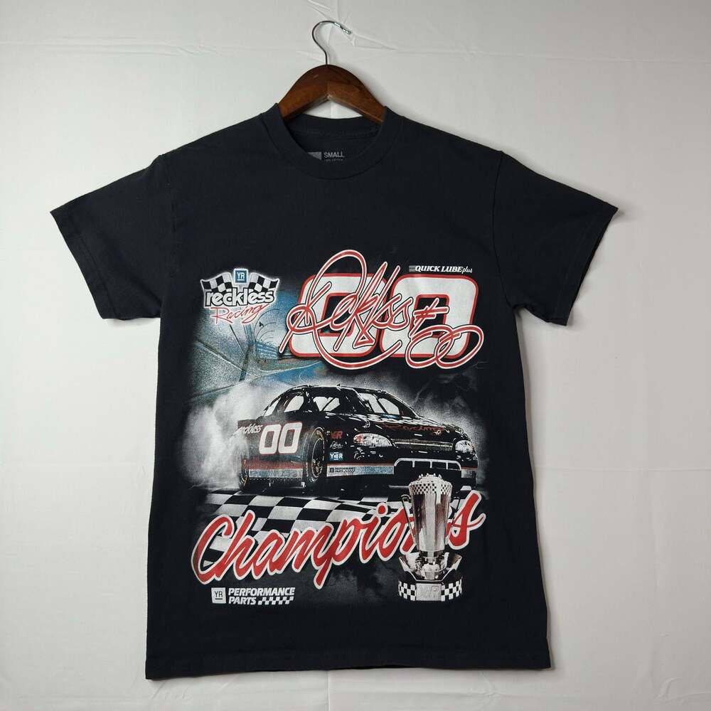 YR Reckless Racing Champions Graphic T-Shirt Size Small